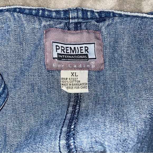 Vintage Premier International Denim Dress  Size XL - Picture 6 of 8